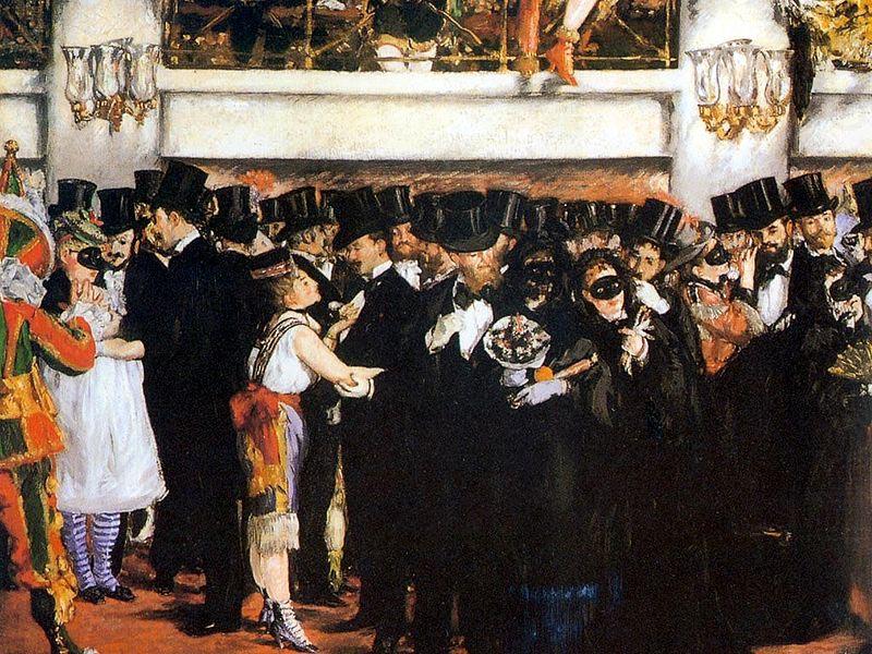 Bal masque a l'opera, Edouard Manet